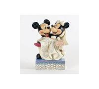 Disney Traditions par Jim Shore Mickey et Minnie Mouse Cake Topper Figurine en résine de pierre, 6,5