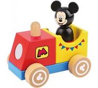 Disney train miniature Mickey Mouse 12 cm en bois 2 pièces Multicolor G