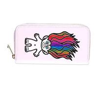 Disney Trolls Purse Rainbow Troll Logo Nouveau Officiel Purple Zip Around