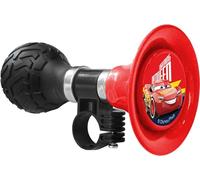Tataway Trompette de vélo Disney Cars pour Enfants avec Corps en métal et Pompe en Plastique Souple, Couleur Rouge