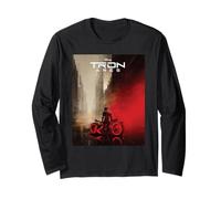 Disney TRON: Ares Lightcycle City Official Movie Poster Art Manche Longue