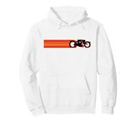 Disney TRON: Ares Lightcycle Race Light Streak Sweat à Capuche, Unisexe pour adultes, Blanc, M