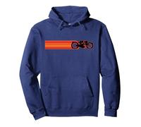 Disney TRON: Ares Lightcycle Race Light Streak Sweat à Capuche, Unisexe pour adultes, Bleu Marine, S