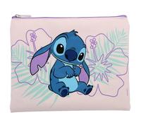 Disney - Trousse Plate Stitch - Pochette Voyage, École Ou Bureau - Format Compact 18,5 x 15 cm - Violet - Idée Cadeau pour Enfant, Ado, Adulte - Accessoire Fournitures Officiel Lilo & Stitch