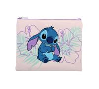 Disney - Trousse Plate Stitch - Pochette Voyage, École Ou Bureau - Format Compact 18,5 x 15 cm - Violet - Idée Cadeau pour Enfant, Ado, Adulte - Accessoire Fournitures Officiel Lilo & Stitch