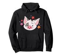 Disney Vaiana 2 Big Face Pua Tropical Flowers Cute Costume Sweat à Capuche