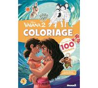 Disney Vaiana 2 - Coloriage avec plus de 100 stickers - Livre de coloriage avec stickers - Dès 4 ans