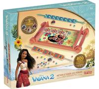 Lansay – Métier à tisser les perles Disney Vaiana 2 – 800 perles colorées, fils et charms