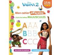 Disney - Vaiana 2 - Mon cahier effaçable - J'écris les lettres majuscules (3-6 ans)