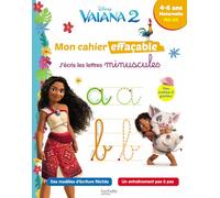Disney – Vaiana 2 – Mon cahier effaçable – J'écris les lettres minuscules (4-6 ans)