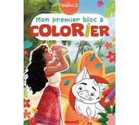 Disney Vaiana 2 - Mon premier bloc à colorier - Collectif - Hemma - cartonné - Document jeunesse