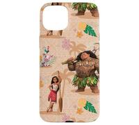Disney Vaiana 2 Vaiana Maui Kotu Heihei and Pua Pattern Coque pour iPhone 15 Plus