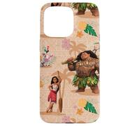 Disney Vaiana 2 Vaiana Maui Kotu Heihei and Pua Pattern Coque pour iPhone 15 Pro Max