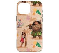 Disney Vaiana 2 Vaiana Maui Kotu Heihei and Pua Pattern Coque pour iPhone 16 Pro Max