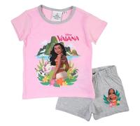 Disney Vaiana Ensemble, T Shirt + Short, Garçon et Fille, Rose, 2 Ans (Lot de 2) Mixte Enfant