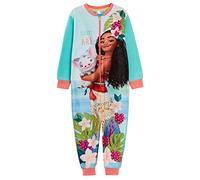 Disney Vaiana Grenouillère en polaire pour filles Pyjamas en molleton pour enfants Vaiana Vêtement de nuit Sleepsuit Pjs, multicolore, 2-3 ans