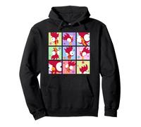 Disney Vaiana Heihei Moods Funny Tropical Island Grid Sweat à Capuche