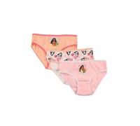 Disney Vaiana Lot de 3 slips pour filles, 100 % coton, personnage océanie, rose, rose, 5-6 ans