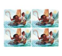 DISNEY VAIANA - Lot de 4 sets de table pour enfants et bébés Bleu G