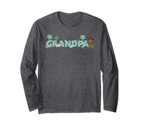 Disney Vaiana & Maui Grandpa Family Trip Vacation Matching Manche Longue