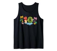 Disney Vaiana Numbers "10" Tenth 10th Birthday Party Gift Débardeur