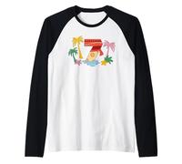 Disney Vaiana Numbers "7" Seventh 7th Birthday Party Gift Manche Raglan