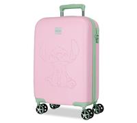 DISNEY Travelling with Stitch Mixte Bagage - Bagage de Cabine, Rose, Taille Unique