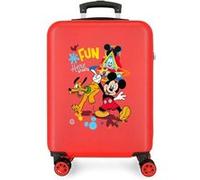 Disney - Valise cabine Mickey "Fun starts here" - 55 x 38 x 20 cm - Rouge Rouge G