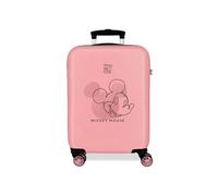 Disney - Valise cabine Mickey "Outline" - rose - 55 x 38 x 20 cm - Rose