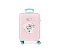 Disney - Valise cabine Minnie "Florals" - 55.00 x 34.00 x 20.00 cm - Rose