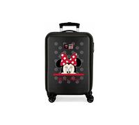 Disney My Pretty Bow Valise de cabine noire 38 x 55 x 20 cm rigide ABS fermeture à combinaison latérale 34 L 2,66 kg 4 roulettes doubles bagage à main