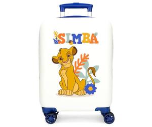 Disney Valise Classique pour Enfant Rigide avec Fermeture à Combinaison latérale 4 Roues Bagage à Main fabriquée en ABS, Un matériau Rigide et léger., Simba, Valise 50