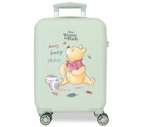 Joumma Disney Winnie l'ourson Valise de Cabine Rigide en ABS avec Fermeture à Combinaison latérale 28 l 2,2 kg 4 Roues Doubles 33 x 50 x 20 cm