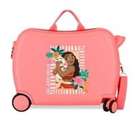 Joumma Disney Vaiana Sea Vibes Valise pour Enfant Corail 50 x 38 x 20 cm Rigide ABS Fermeture à Combinaison latérale 34 l 2,1 kg 2 Roues Doubles Bagage à Main