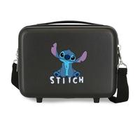Disney Valise rigide pour enfant Stitch – 4 roues, ABS léger, trousse de toilette