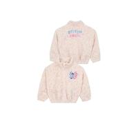 Disney Veste Stitch | Vêtements pour filles | Veste fille | Veste polaire pour enfants Stitch And Angel| Ecru 5-6 Ans