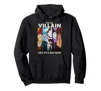 Disney Villains Colorful Group Shot Humor Sweat à Capuche, Unisexe pour adultes, Noir, S