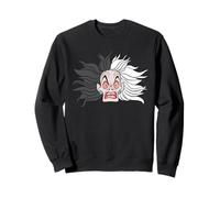 Disney Villains Cruella De Vil Enraged Big Face Costume Sweatshirt