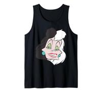 Disney Villains Cruella De Vil Fashionable Big Face Costume Débardeur