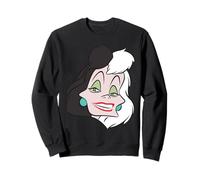 Disney Villains Cruella De Vil Fashionable Big Face Costume Sweatshirt