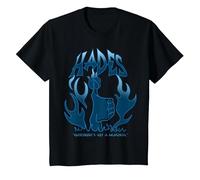 Disney Villains Hades Everybody's Got A Weakness Blue Flame T-Shirt, Enfant, Noir, 8 ans