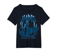 Disney Villains Hades Everybody's Got A Weakness Blue Flame T-Shirt, Femme Grandes tailles, Noir, 6X