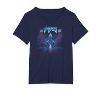 Disney Villains Hades Rock Portrait T-Shirt, Femme Grandes tailles, Bleu Marine, 6X