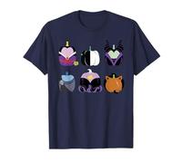 Disney Villains Halloween Pumpkin Characters Grid T-Shirt