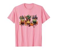 Disney Villains Halloween Villain Fall Drinks Big Chest Logo T-Shirt, Homme, Rose, 3XL