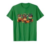 Disney Villains Halloween Villain Fall Drinks Big Chest Logo T-Shirt, Homme, Vert Kelly, M