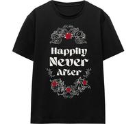 Disney Villains - "Happily Never After" T-Shirt für Herren/Damen Uni - Valentinstag TV17018 (M) (Schwarz)