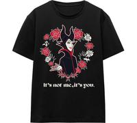 Disney Villains - "It's Not Me, It's You" T-Shirt für Herren/Damen Uni - Valentinstag TV17223 (M) (Schwarz)