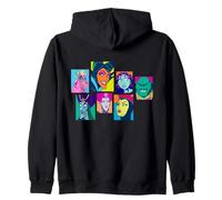Disney Villains Retro Color Box Collage Sweat à Capuche