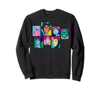 Disney Villains Retro Color Box Collage Sweatshirt